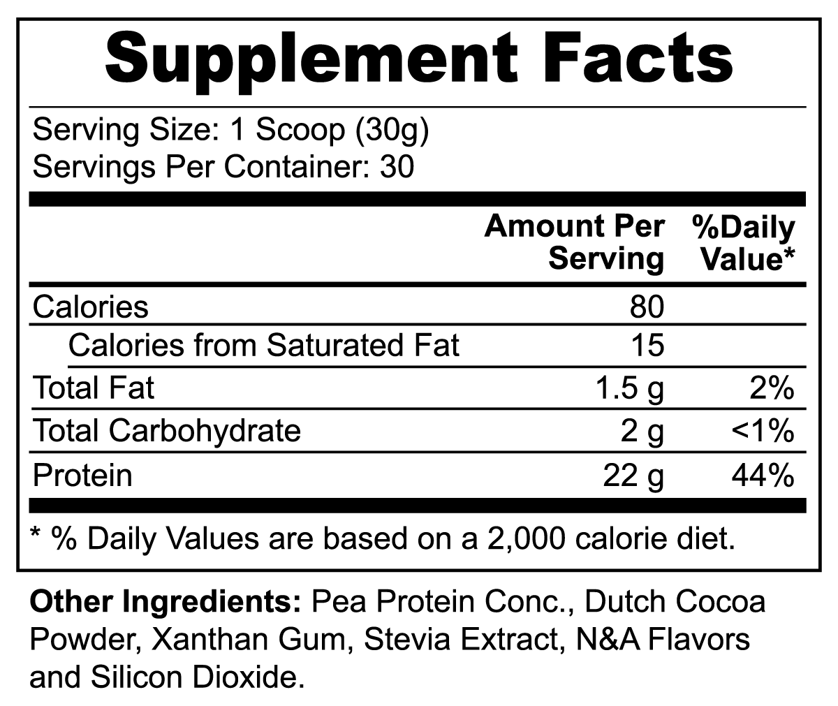 VEGAN PEA PROTEIN (CHOCOLATE)